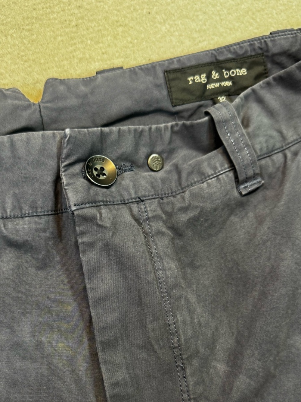 Women’s Rag and Bone Navy Casual Chino Pants - Picture 9 of 10